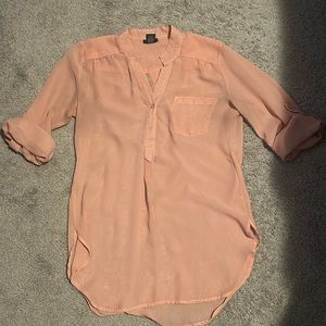 Sheer button up blouse